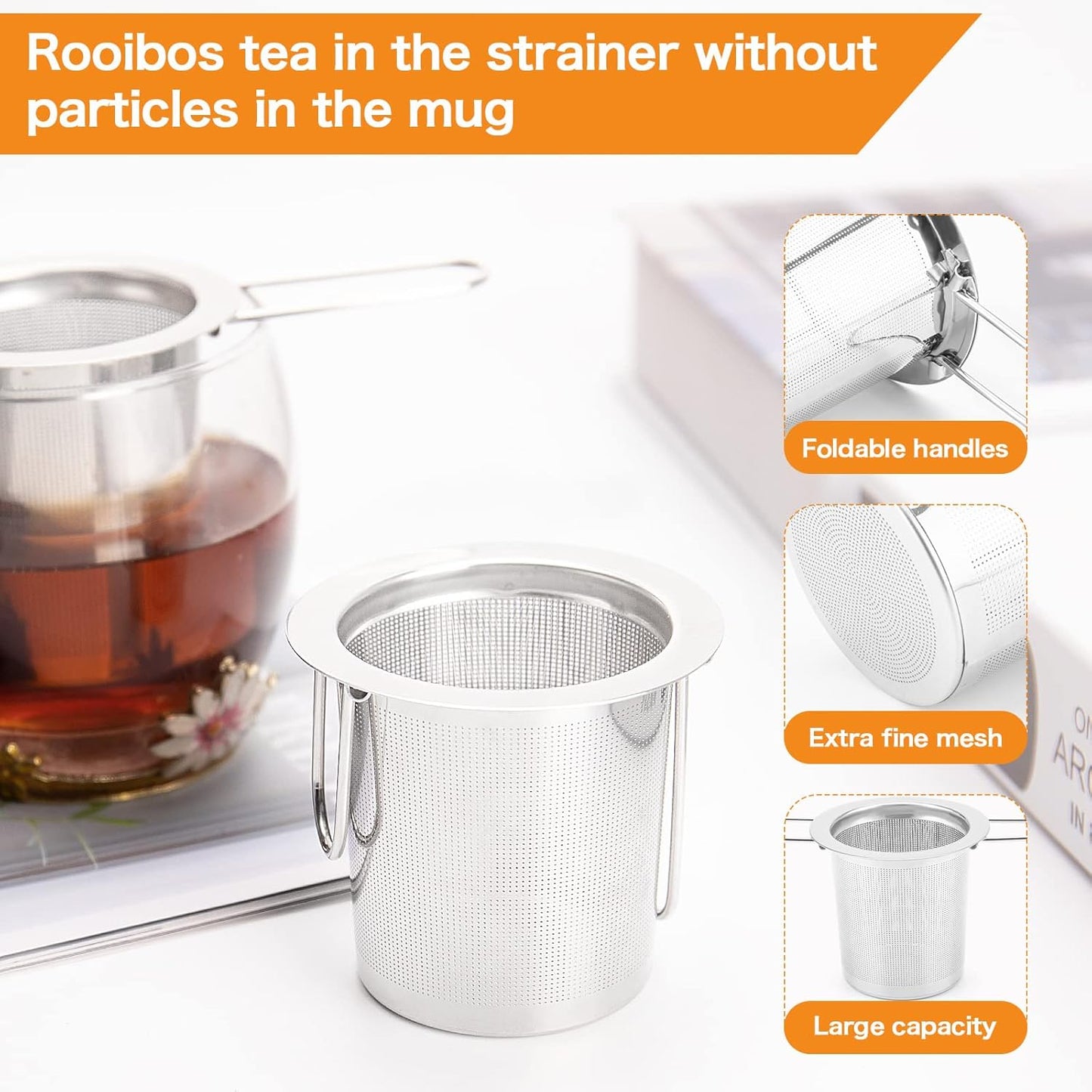 Loose Leaf Tea Strainer For Mugs and Teapots