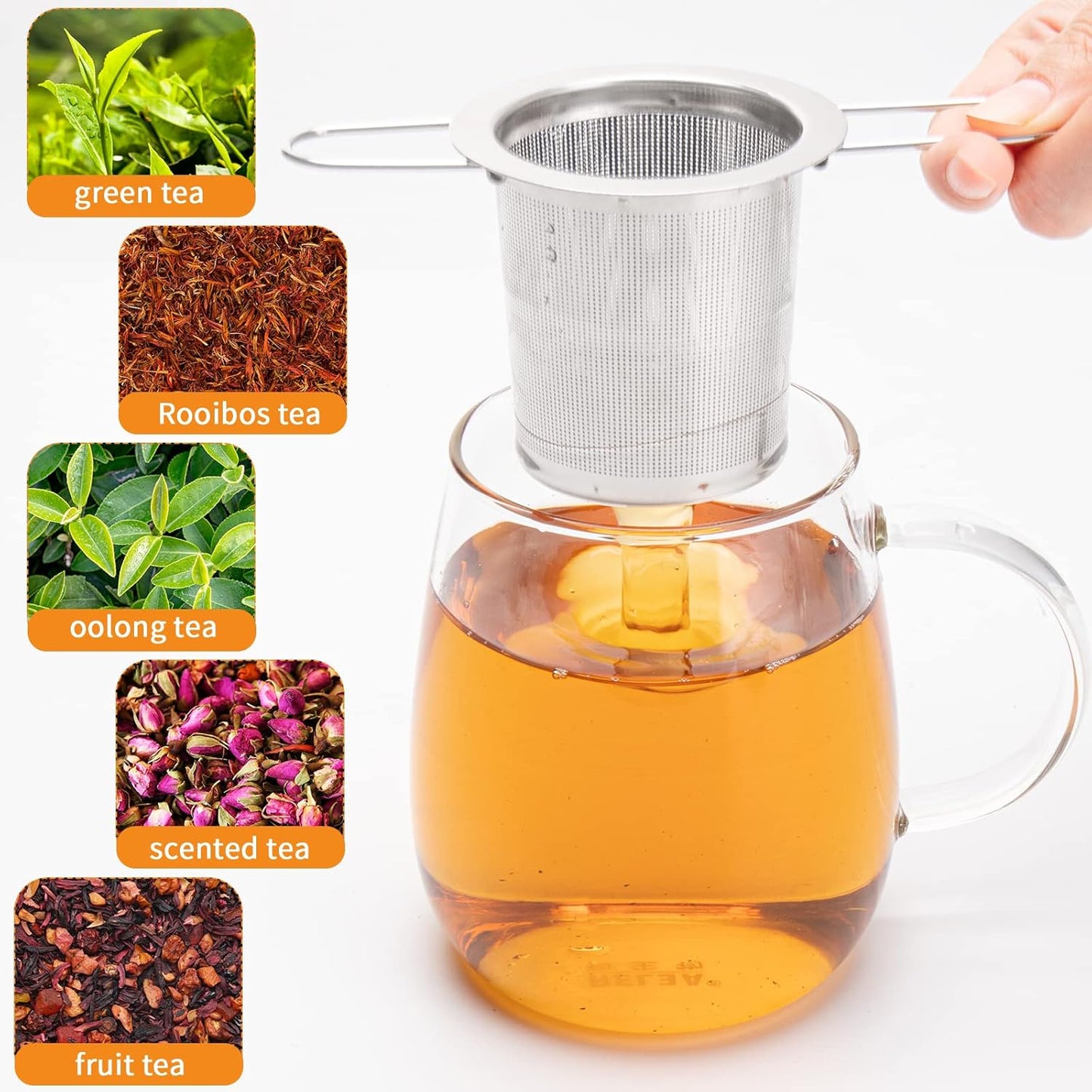 Loose Leaf Tea Strainer For Mugs and Teapots